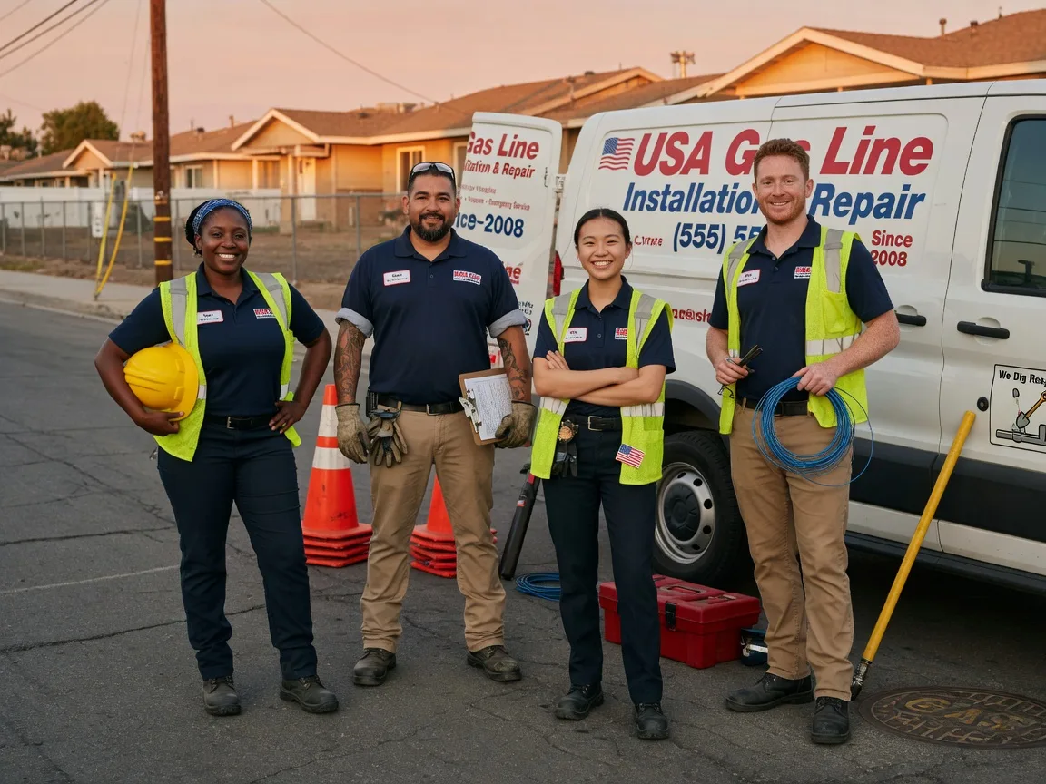 Gas Line Installation company in Oakwood, IL